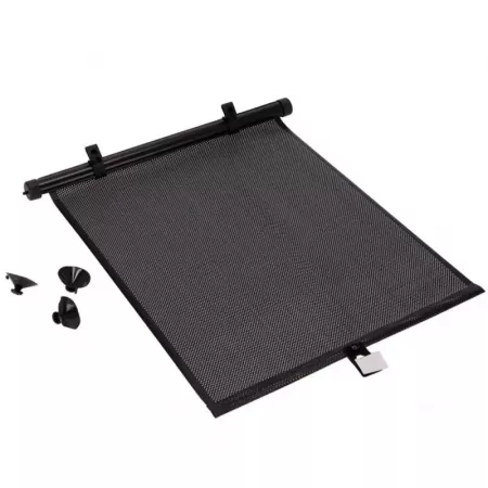 Parasol enrollable ajustable para ventanilla de coche negro Parasol enrollable ajustable para ventanilla de coche negro