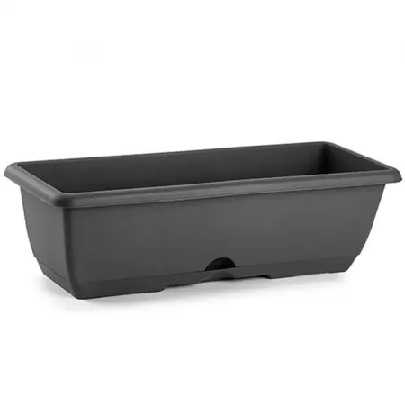 Jardinera Rectangular 12L Gris Antracita Resistente España Jardinera Rectangular 12L Gris Antracita Resistente España