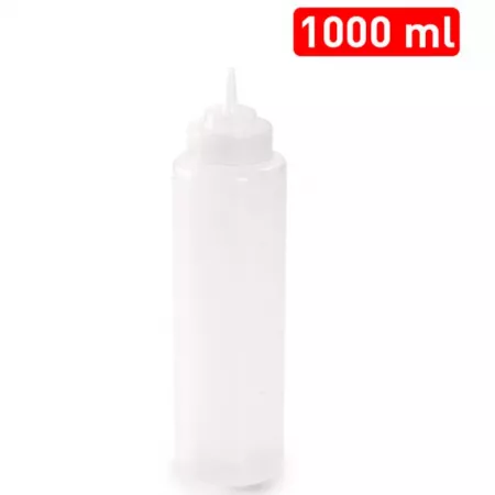 Botella reutilizable 1L para salsas con medidor - España Botella reutilizable 1L para salsas con medidor - España