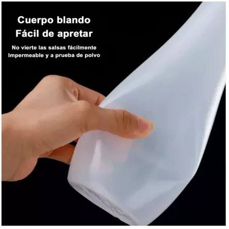 Botella reutilizable 1L para salsas con medidor - España Botella reutilizable 1L para salsas con medidor - España