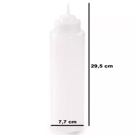 Botella reutilizable 1L para salsas con medidor - España Botella reutilizable 1L para salsas con medidor - España