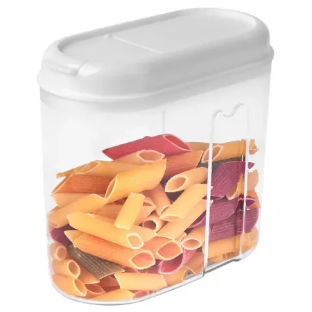 Recipiente Multiusos 1L Transparente con Tapa Blanca Apt. Food Recipiente Multiusos 1L Transparente con Tapa Blanca Apt. Food