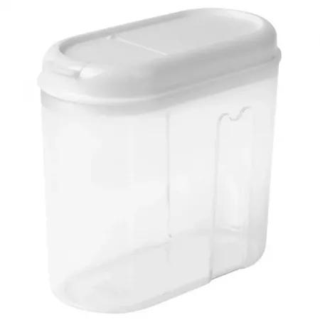 Recipiente Multiusos 1L Transparente con Tapa Blanca Apt. Food Recipiente Multiusos 1L Transparente con Tapa Blanca Apt. Food