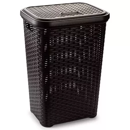 Cubo Pongotodo 60L Wengue Resistente y Espacioso 43x35,5x62cm Cubo Pongotodo 60L Wengue Resistente y Espacioso 43x35,5x62cm
