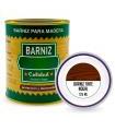 Tradineur - Bote de Barniz Brillo para Madera - Fabricado en España - Ideal para todo tipo de Maderas, vigas, cerchas, marcos, etc. - Capacidad de 125 ML - Nogal