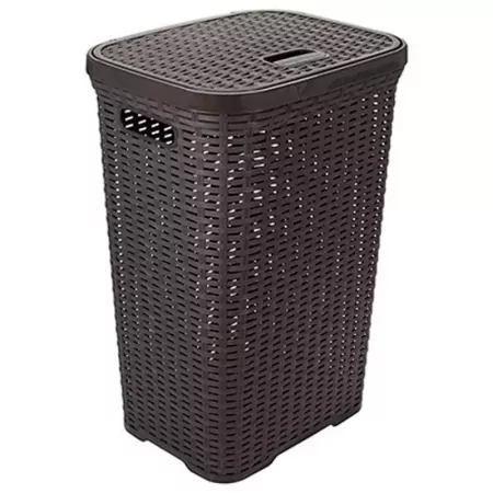 Cubo Pongotodo 60L Wengue Resistente y Espacioso 43x35,5x62cm Cubo Pongotodo 60L Wengue Resistente y Espacioso 43x35,5x62cm