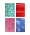 Tradineur - Pack de 4 rollos de papel de regalo, modelo Lunares, láminas, hojas para envolver regalos, cumpleaños, Navidad, 100 x 300 cm, diseños surtidos