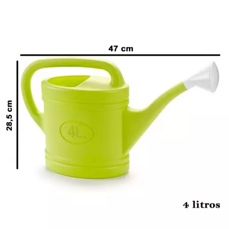Regadera 4L Ligera y Duradera, Colores Verde, Azul o Fucsia Regadera 4L Ligera y Duradera, Colores Verde, Azul o Fucsia