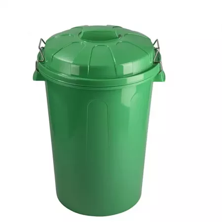 Cubo de basura 100L verde robusto con o sin tapa, interior/exterior Cubo de basura 100L verde robusto con o sin tapa, interior/exterior