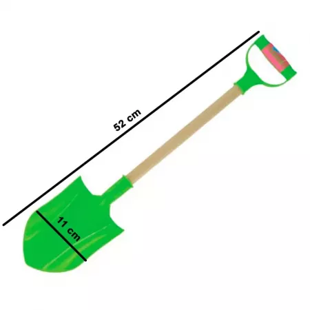 Pala de Playa Infantil Resistente con Mango de Madera – Colores Variados Pala de Playa Infantil Resistente con Mango de Madera – Colores Variados