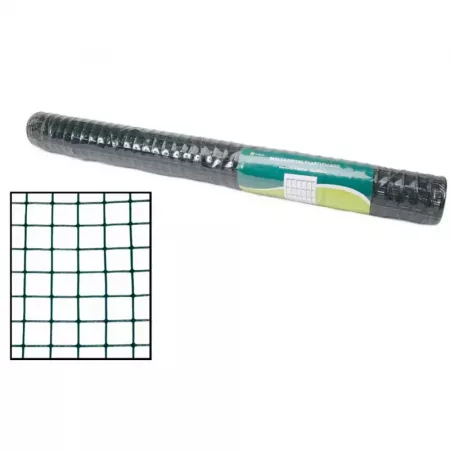 Malla metálica plastificada resistente 0,5 x 3 m - Verde oscuro