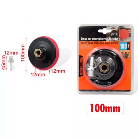 Disco de Lijado 100 mm para Lijadoras y Pulidoras - Alta Velocidad Disco de Lijado 100 mm para Lijadoras y Pulidoras - Alta Velocidad
