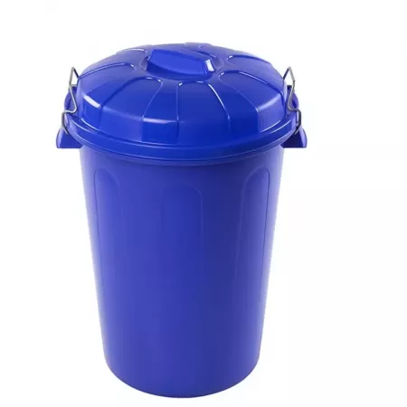 Cubo de Basura Azul 100L con Tapa – Gran Capacidad Interior/Exterior Cubo de Basura Azul 100L con Tapa – Gran Capacidad Interior/Exterior