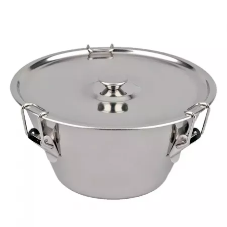 Flanera cónica 20 cm acero inox con tapa y antiadherente Flanera cónica 20 cm acero inox con tapa y antiadherente
