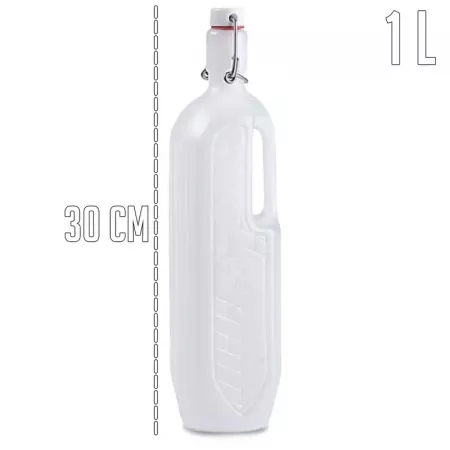 Botella Plástico PP 1L con Asa y Tapón - Ideal Frío Botella Plástico PP 1L con Asa y Tapón - Ideal Frío
