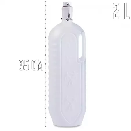 Botella Plástica 2L con Asa y Tapón Seguro – Resistente FAQ - Código: 124T5409
¿Cuáles son las dimensiones exactas de la botella de plástico?
Las dimensiones son 35 cm de alto, 8.5 cm de ancho y 11 cm Botella Plástica 2L con Asa y Tapón Seguro – Resistente FAQ - Código: 124T5409
¿Cuáles son las dimensiones exactas de la botella de plástico?
Las dimensiones son 35 cm de alto, 8.5 cm de ancho y 11 cm