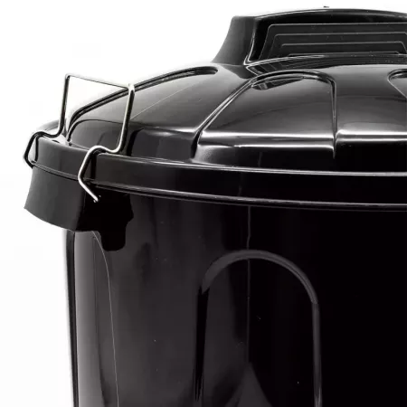 Cubo de basura 21L negro, asas metálicas, sin BPA España Cubo de basura 21L negro, asas metálicas, sin BPA España