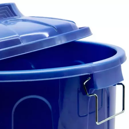 Cubo de basura azul 31L con asas y cierre, sin BPA Cubo de basura azul 31L con asas y cierre, sin BPA