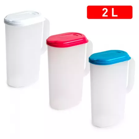 Jarra Plástico 2L con Boquilla, Libre de BPA y Lavavajillas Jarra Plástico 2L con Boquilla, Libre de BPA y Lavavajillas