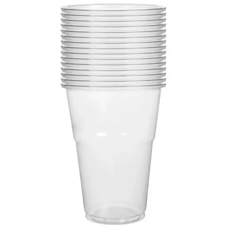 Pack 15 Vasos Plástico 350ml Reutilizables y Resistentes Pack 15 Vasos Plástico 350ml Reutilizables y Resistentes