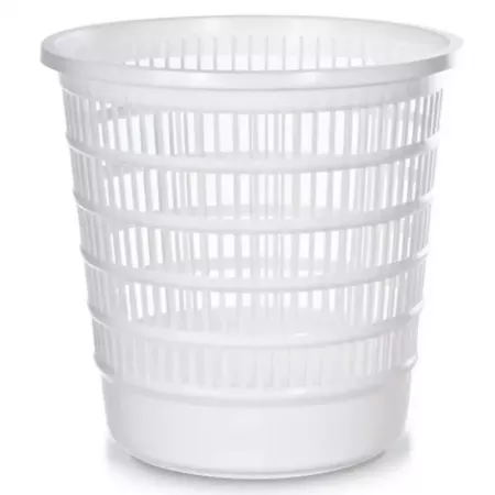 Papelera blanca resistente 24,5x22,5 cm para oficina y hogar Papelera blanca resistente 24,5x22,5 cm para oficina y hogar