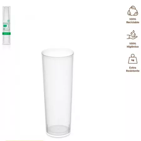 Vasos Plásticos 300 ml Reutilizables Pack 10 Lavavajillas