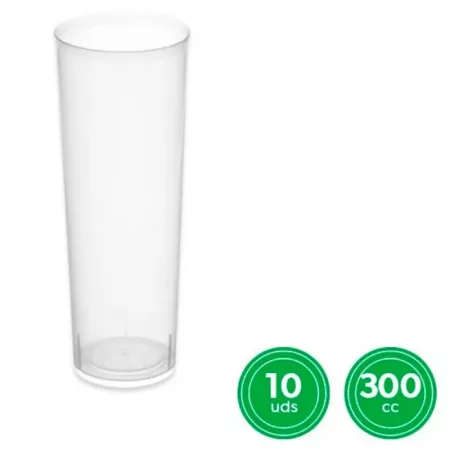 Vasos Plásticos 300 ml Reutilizables Pack 10 Lavavajillas Vasos Plásticos 300 ml Reutilizables Pack 10 Lavavajillas