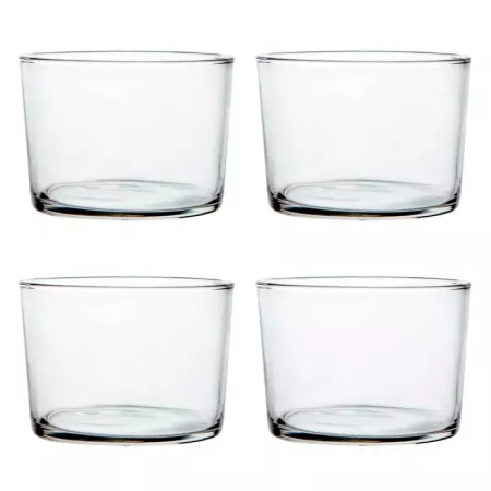 Set 4 Vasos Chiquito 23 cl Cristal, Elegantes y Prácticos Set 4 Vasos Chiquito 23 cl Cristal, Elegantes y Prácticos