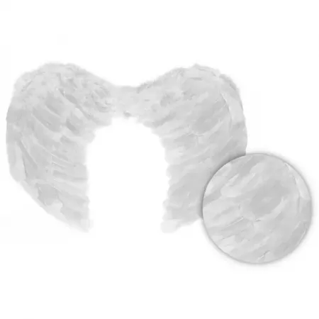Alas de Plumas Blancas 45x35 cm para Ángel o Hada Alas de Plumas Blancas 45x35 cm para Ángel o Hada