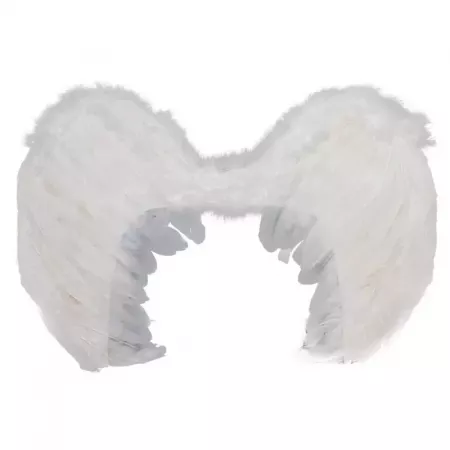 Alas de Plumas Blancas 45x35 cm para Ángel o Hada Alas de Plumas Blancas 45x35 cm para Ángel o Hada