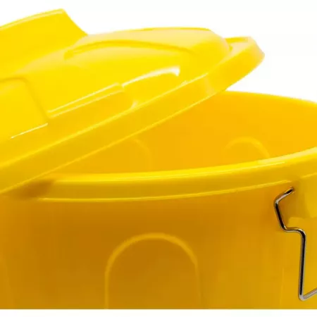 Cubo de basura 31L amarillo, asas y cierres metálicos BPA free Cubo de basura 31L amarillo, asas y cierres metálicos BPA free