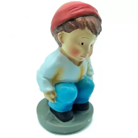 Figura Caganer Naïf pintada a mano, detalle navideño único Figura Caganer Naïf pintada a mano, detalle navideño único