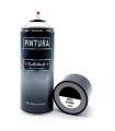 Tradineur - Bote de Pintura en Spray - Fabricado en España - Ideal para cualquier superficie, Madera, Metal, Cartón, Piedra o Cerámica - Capacidad de 200 ML - Negro Satinado