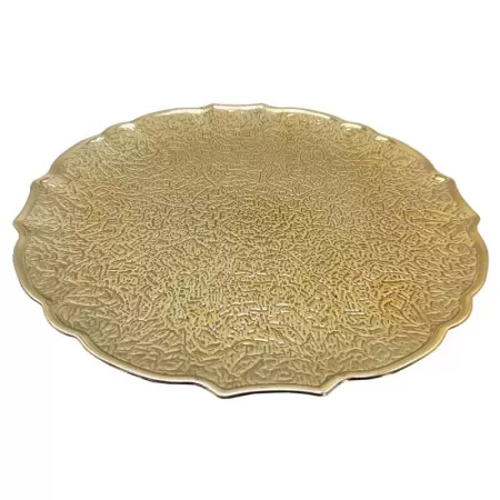 Bajoplato Oro Viejo 33x1,5 cm Reutilizable y Resistente Navidad Bajoplato Oro Viejo 33x1,5 cm Reutilizable y Resistente Navidad