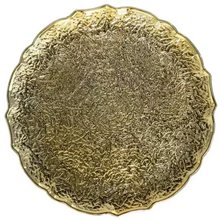 Bajoplato Oro Viejo 33x1,5 cm Reutilizable y Resistente Navidad Bajoplato Oro Viejo 33x1,5 cm Reutilizable y Resistente Navidad
