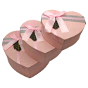 Set de 3 cajas de regalo corazón con lazo, 3 tamaños distintos, cajas  decorativas con tapa, presentación para navidad, cumpleañ - AliExpress
