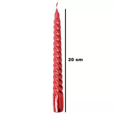 Set 6 Velas Espiral Rojas 20 cm – Alta Calidad y Duración Set 6 Velas Espiral Rojas 20 cm – Alta Calidad y Duración