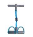 Banda elástica para ejercitar piernas y brazos, 18 kg, 4 tubos y pedal, multifunción, para yoga, fitness, cuerda de ejercicio de resistencia para gimnasia en casa, entrenamiento, color aleatorio