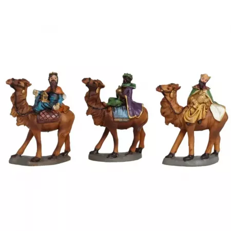Set de 3 Reyes Magos realistas de resina, pintados a mano Set de 3 Reyes Magos realistas de resina, pintados a mano