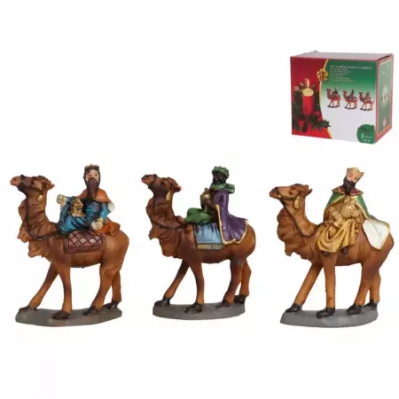 Set de 3 Reyes Magos realistas de resina, pintados a mano Set de 3 Reyes Magos realistas de resina, pintados a mano