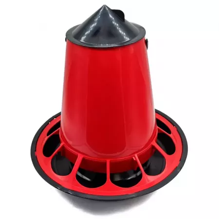 Comedero para aves de corral 5 kg con tapa y 12 compartimentos Comedero para aves de corral 5 kg con tapa y 12 compartimentos