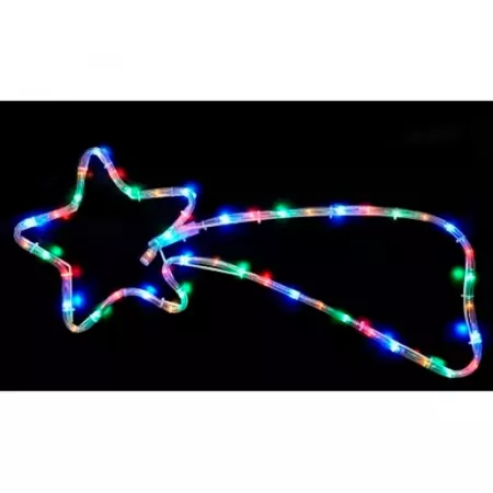 Estrella Fugaz LED 48 Luces Multicolor 70 cm - Decoración Navidad Estrella Fugaz LED 48 Luces Multicolor 70 cm - Decoración Navidad