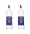 Tradineur - Pack de 2 botes de cola blanca escolar de 500 gr. con aplicador, no tóxica, multiusos 24 x 6 cm