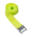 Tradineur - Cinta Tensora para Amarre - Longitud de 5 Metros - Fabricado en Poliéster -  Apto para Coche, Motocicleta y Bicicleta con Hebilla de Metal, Cuerda de Remolque - Color Amarillo
