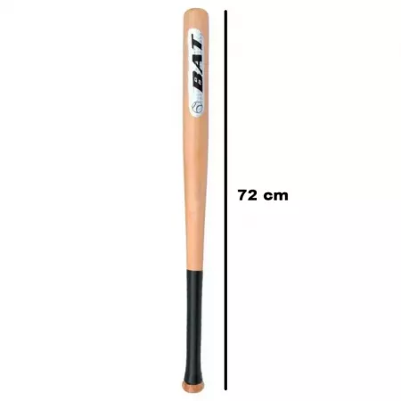 Bate de Béisbol de Madera 72 cm con Mango Antideslizante