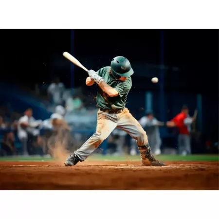 Bate de Béisbol de Madera 72 cm con Mango Antideslizante