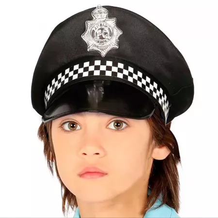Gorra Infantil Policía Negra Duradera Talla Única – Ideal Kids Gorra Infantil Policía Negra Duradera Talla Única – Ideal Kids
