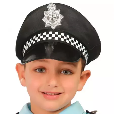 Gorra Infantil Policía Negra Duradera Talla Única – Ideal Kids Gorra Infantil Policía Negra Duradera Talla Única – Ideal Kids