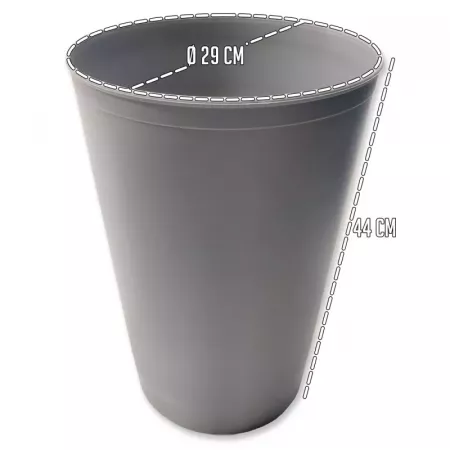 Paragüero plástico moderno 29x44 cm, gris o negro sólido Paragüero plástico moderno 29x44 cm, gris o negro sólido