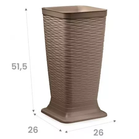 Paragüero Wind Marrón Topo 51,5x26 cm Resistente y Minimalista Paragüero Wind Marrón Topo 51,5x26 cm Resistente y Minimalista